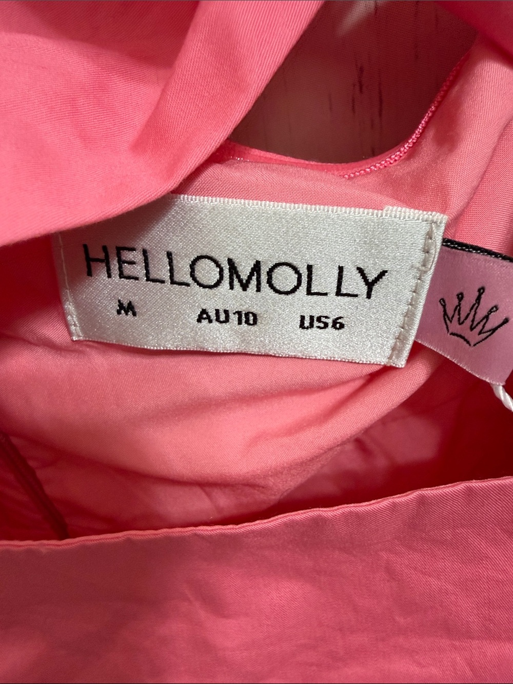NWT Hello Molly RUFFLED OUT DRESS PINK - Picture 11 of 16